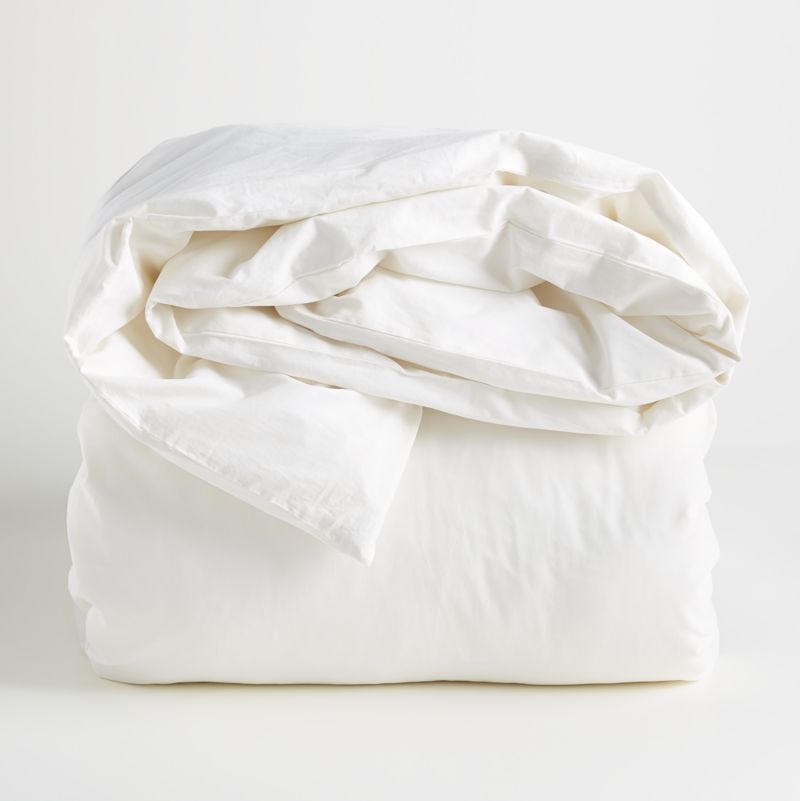 Mellow Pearl Organic Cotton King Duvet Cover - Image 1