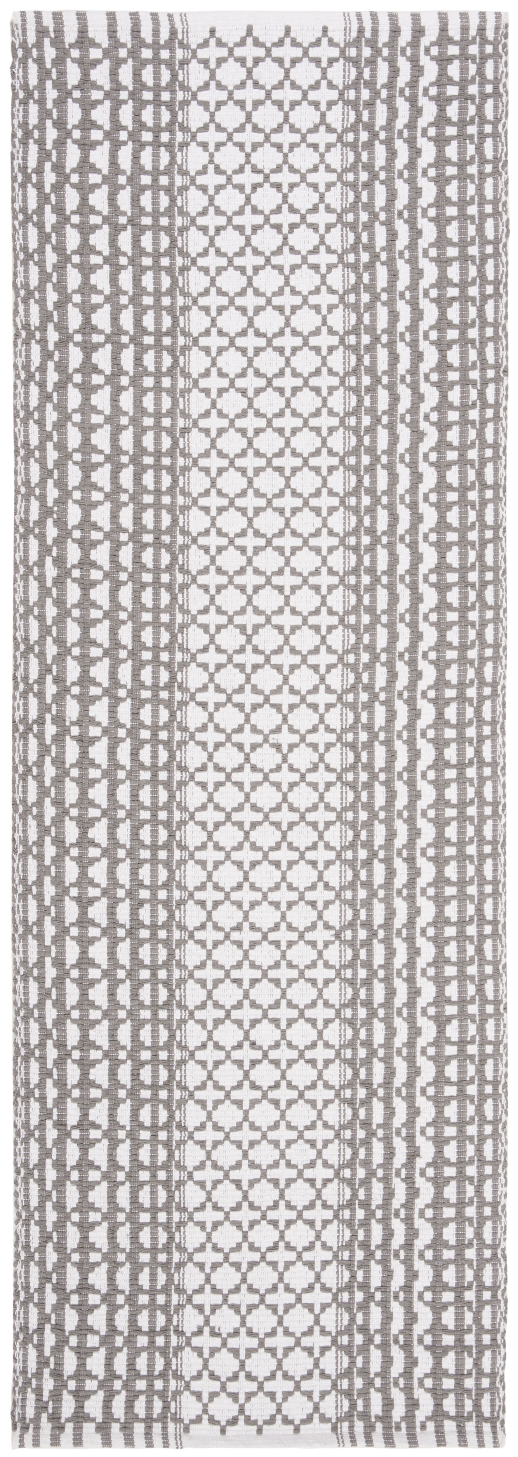Arlo Home Hand Woven Area Rug, MTK617F, Grey/Ivory,  2' 3" X 7' - Image 0