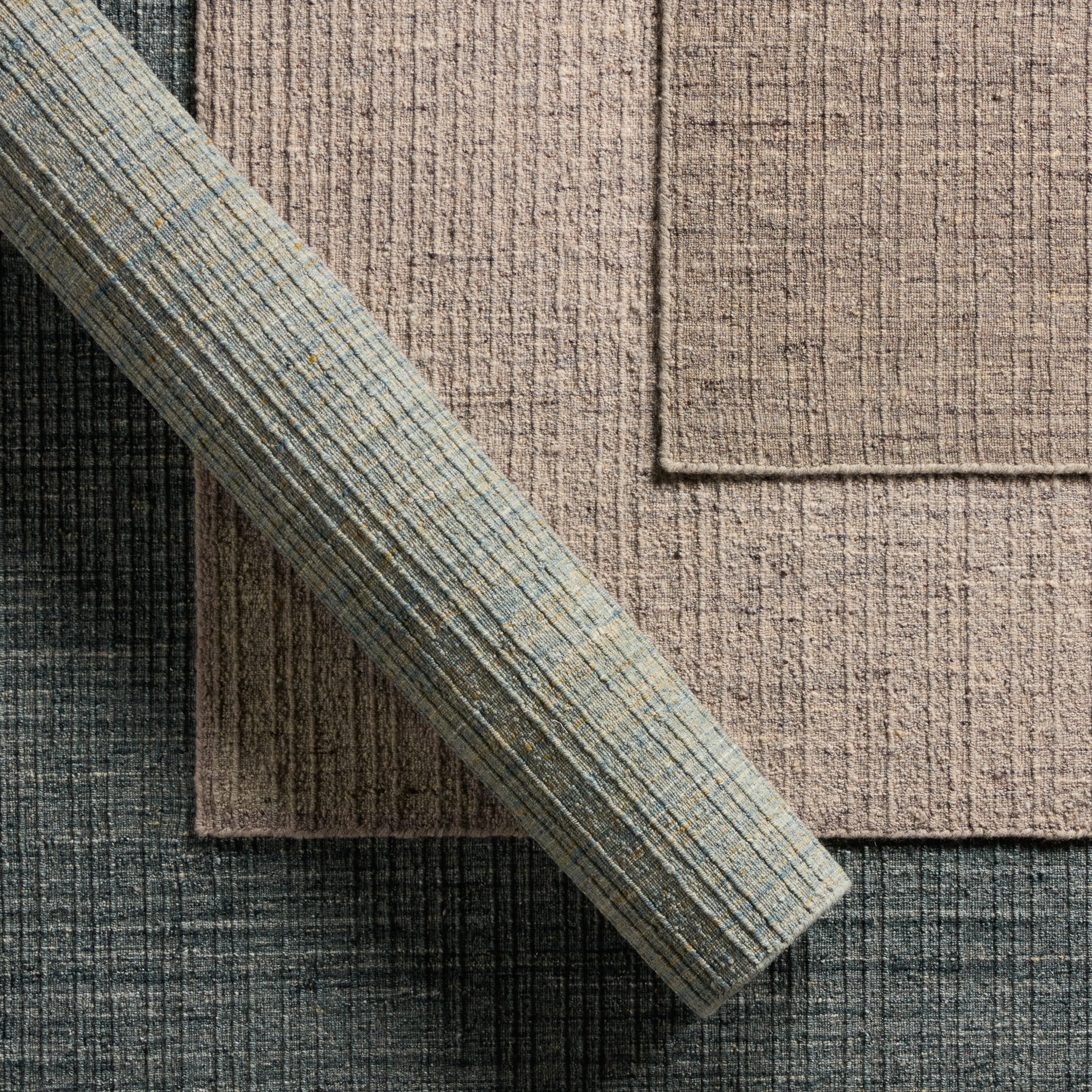 Vidalia Handmade Striped Blue/ Gold Area Rug (9'X12') - Image 5