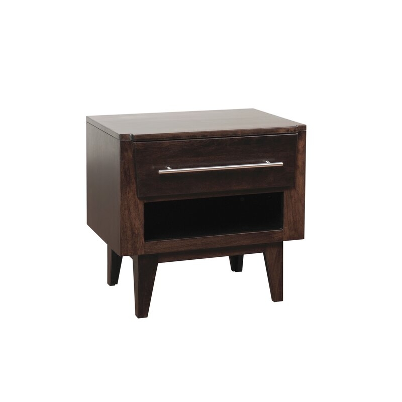 John Strauss Furniture Design, Ltd. Green Bay Road 1 - Drawer Solid Wood Nightstand - Image 0