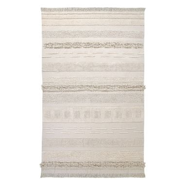 Airy Cotton Tufted Washable Rug, 5x8 , Natural - Image 1