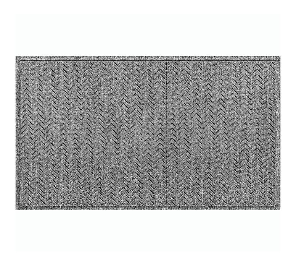 Waterhog Chevron Doormat, 3 x 5', Medium Gray - Image 0