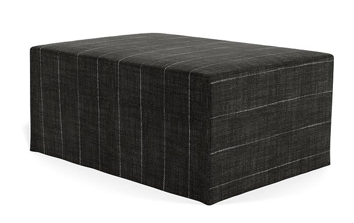 Dixon Slipcovered Rectangle Ottoman - Image 2