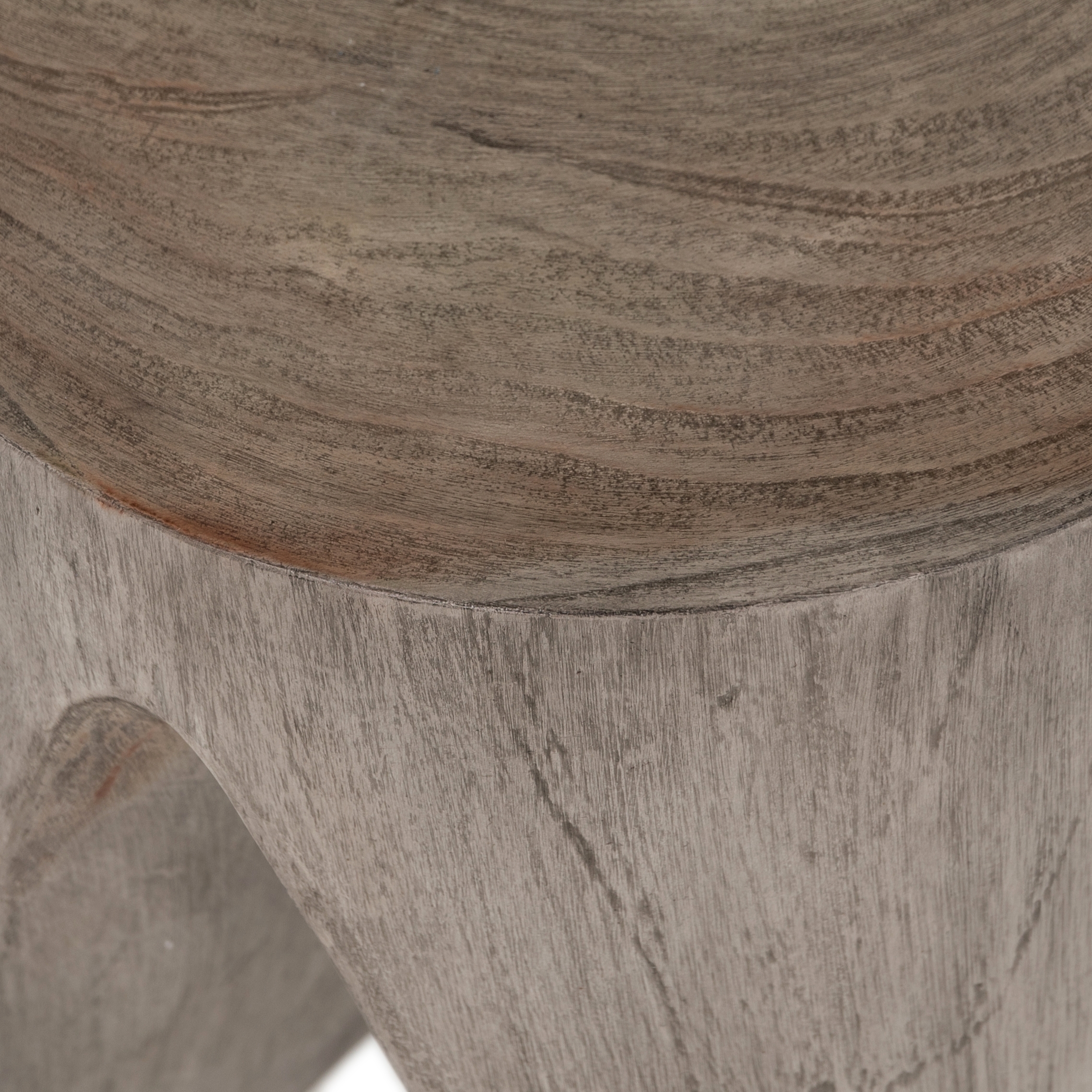 Petros Outdoor End Table - Weathered Grey Teak - Image 6