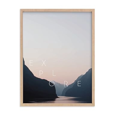 Explore Your World Framed Art by Minted(R), Natural, 18x24 - Image 0
