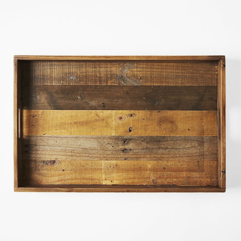 Reclaimed Wood Tray, Natural, 18"x28" - Image 0