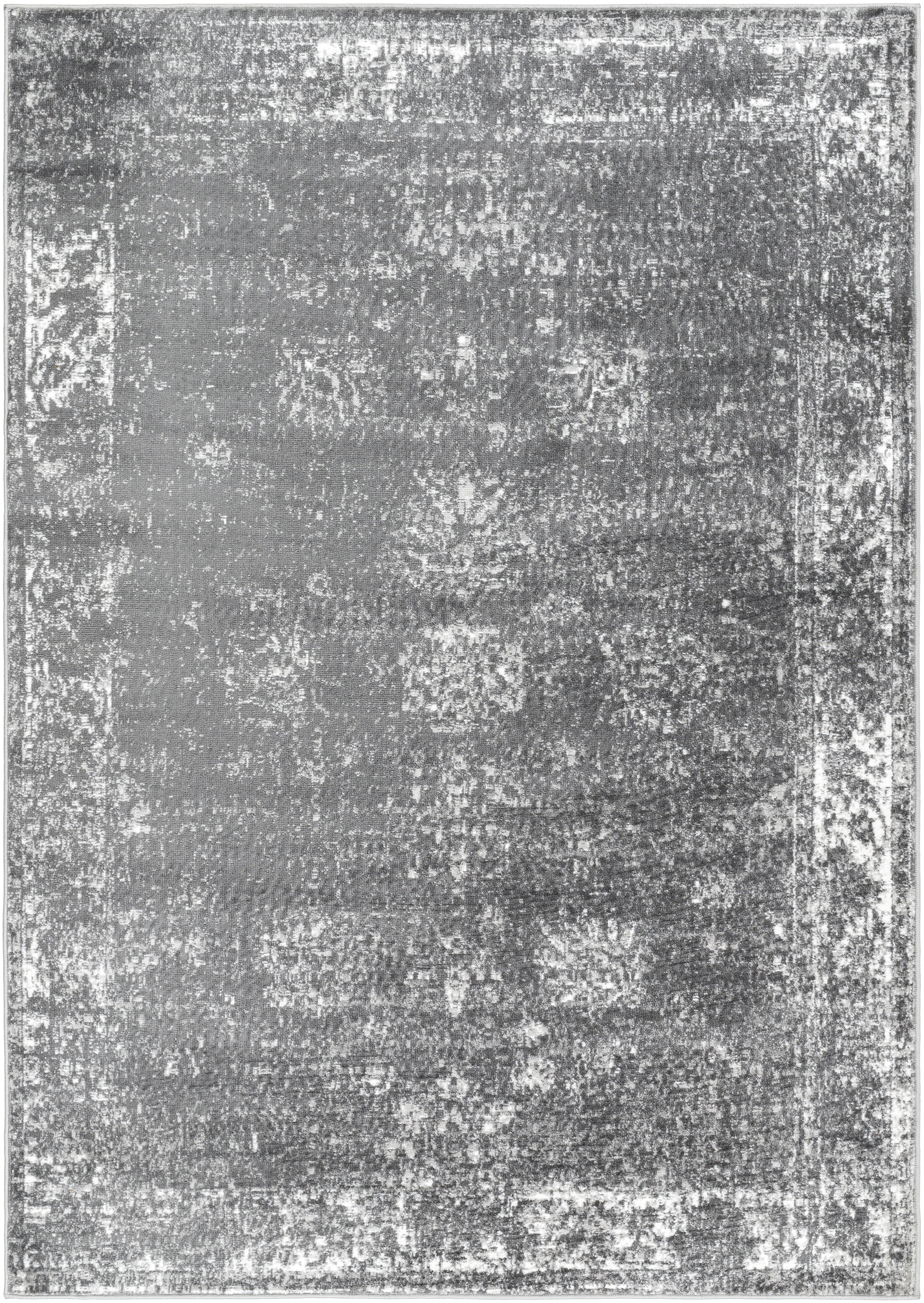 Monte Carlo Gray Indoor 8'10" x 12' Machine Woven Rug - Image 0