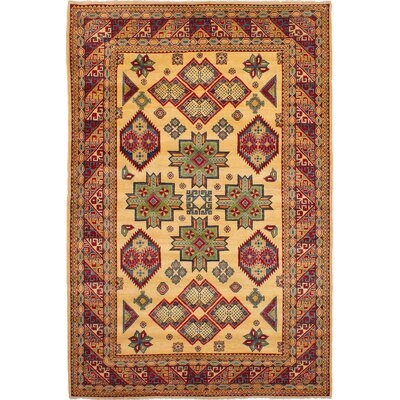 One-of-a-Kind Noriko Hand-Knotted Brown/Beige 6'9" x 10'2" Wool Area Rug - Image 0