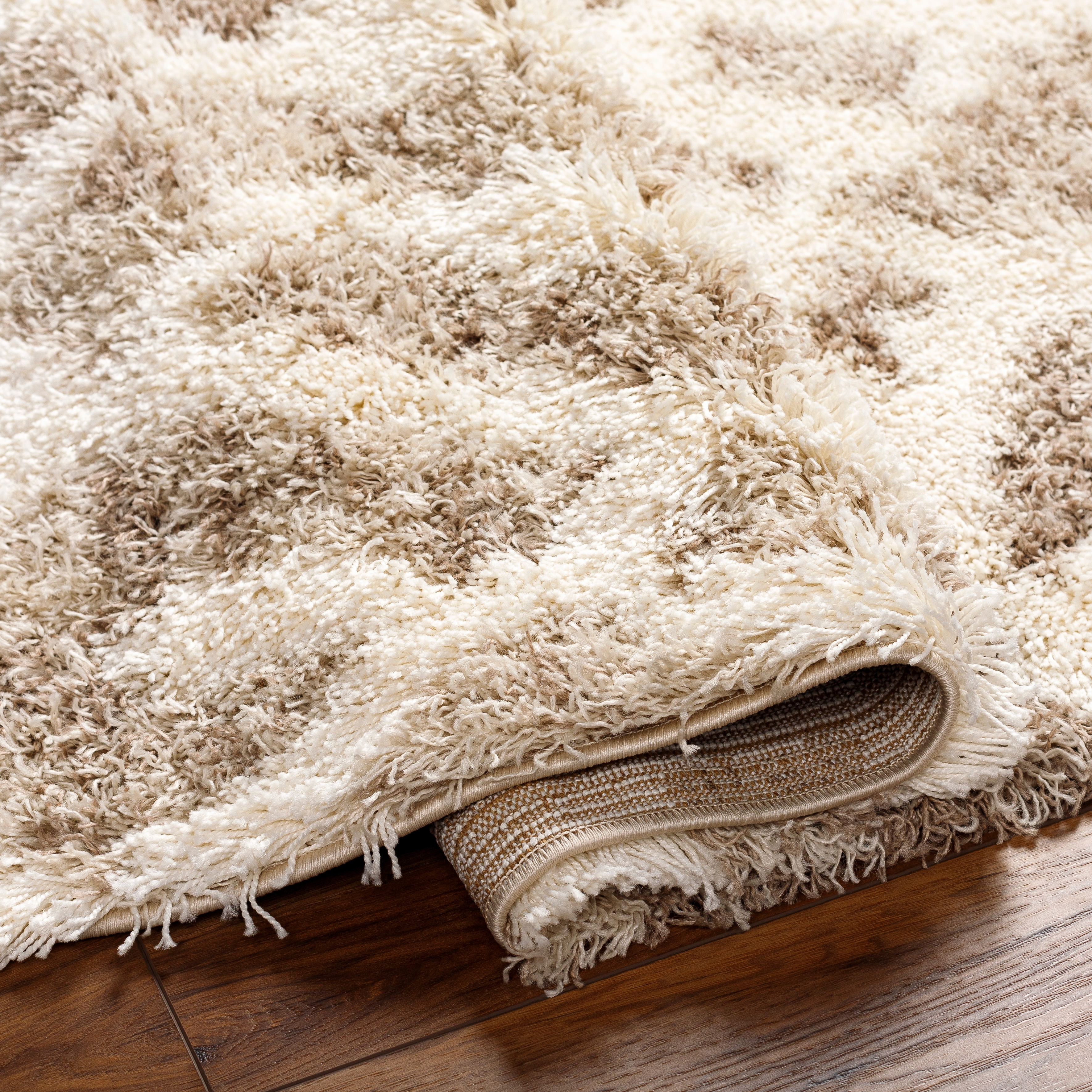 Livabliss Urban Shag Beige Indoor 5'3" x 7'3" Machine Woven Rug - Image 4