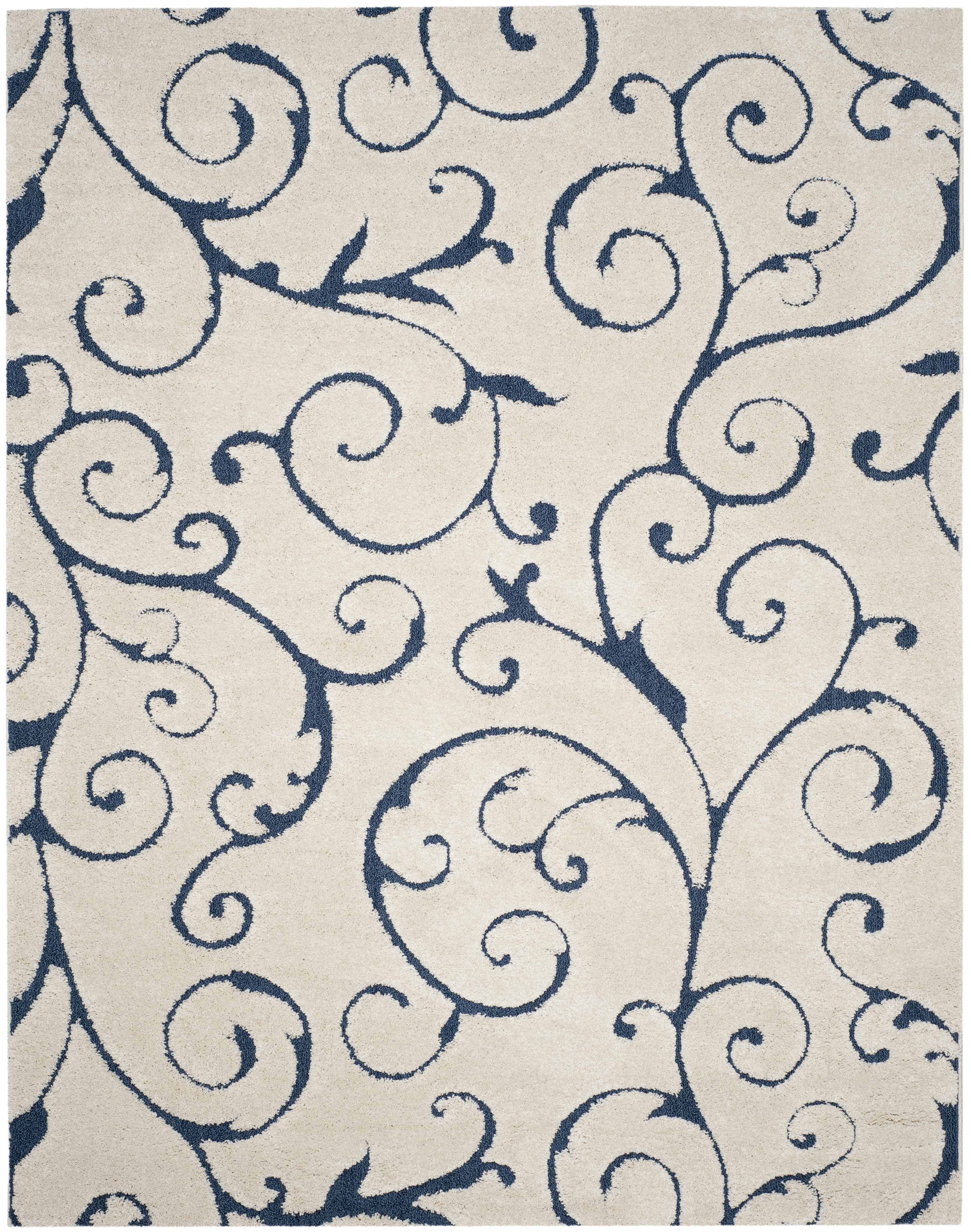 Arlo Home Woven Area Rug, SG455-1165, Cream/Blue,  8' X 10' - Image 0