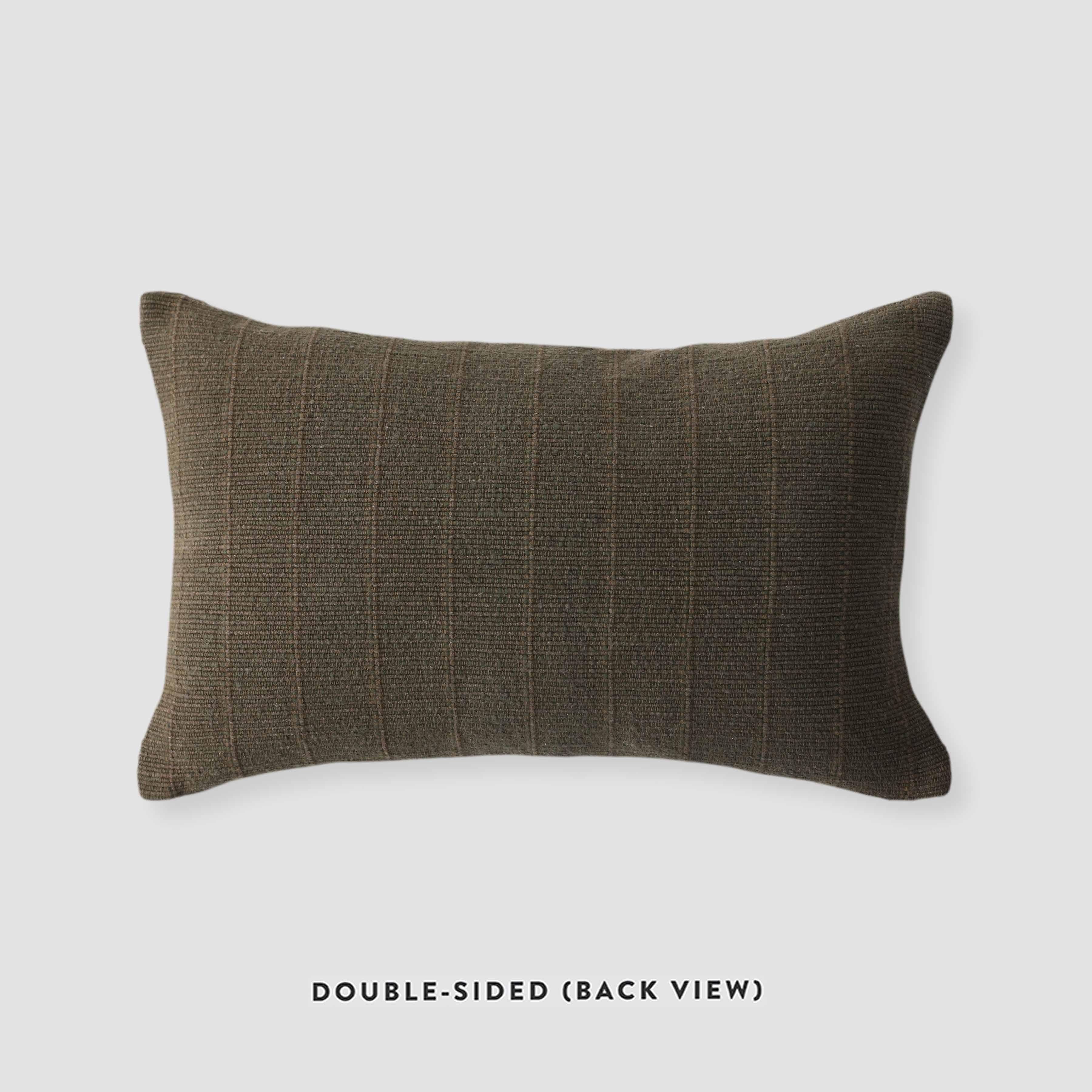 The Citizenry Daphne Lumbar Pillow | 12x48 | Blue - Image 10