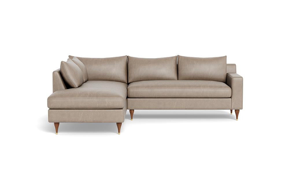 Sloan Leather 3-Seat Left Bumper Sectional - Image 0