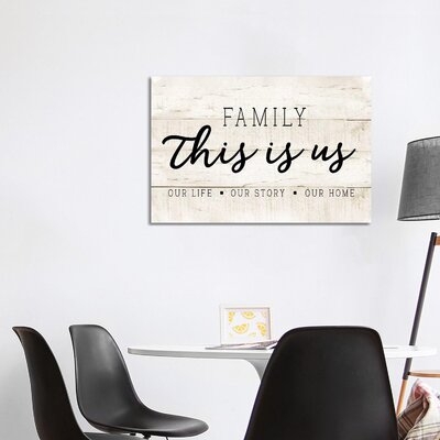This Is Us by CAD Designs - Wrapped Canvas Textual Art Print - Image 0