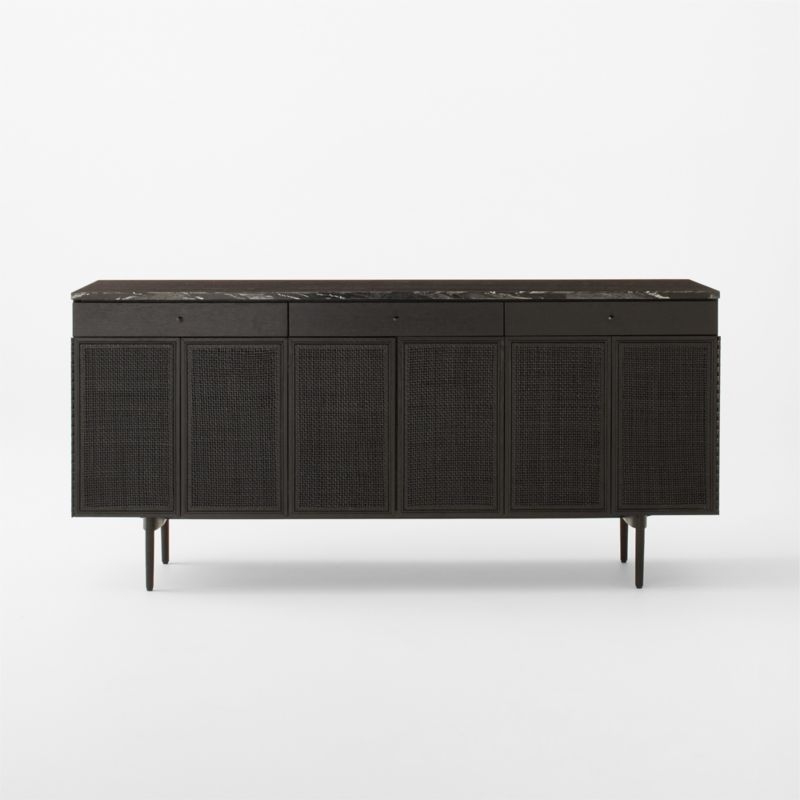 New England 71" Black Ebonized Oak Wood Console Table by Paul McCobb - Image 2