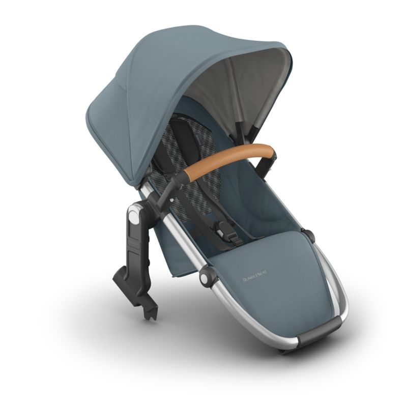 UPPAbaby ® RumbleSeat V3 Callum Stone Blue with Silver Frame Baby Stroller Seat - Image 4