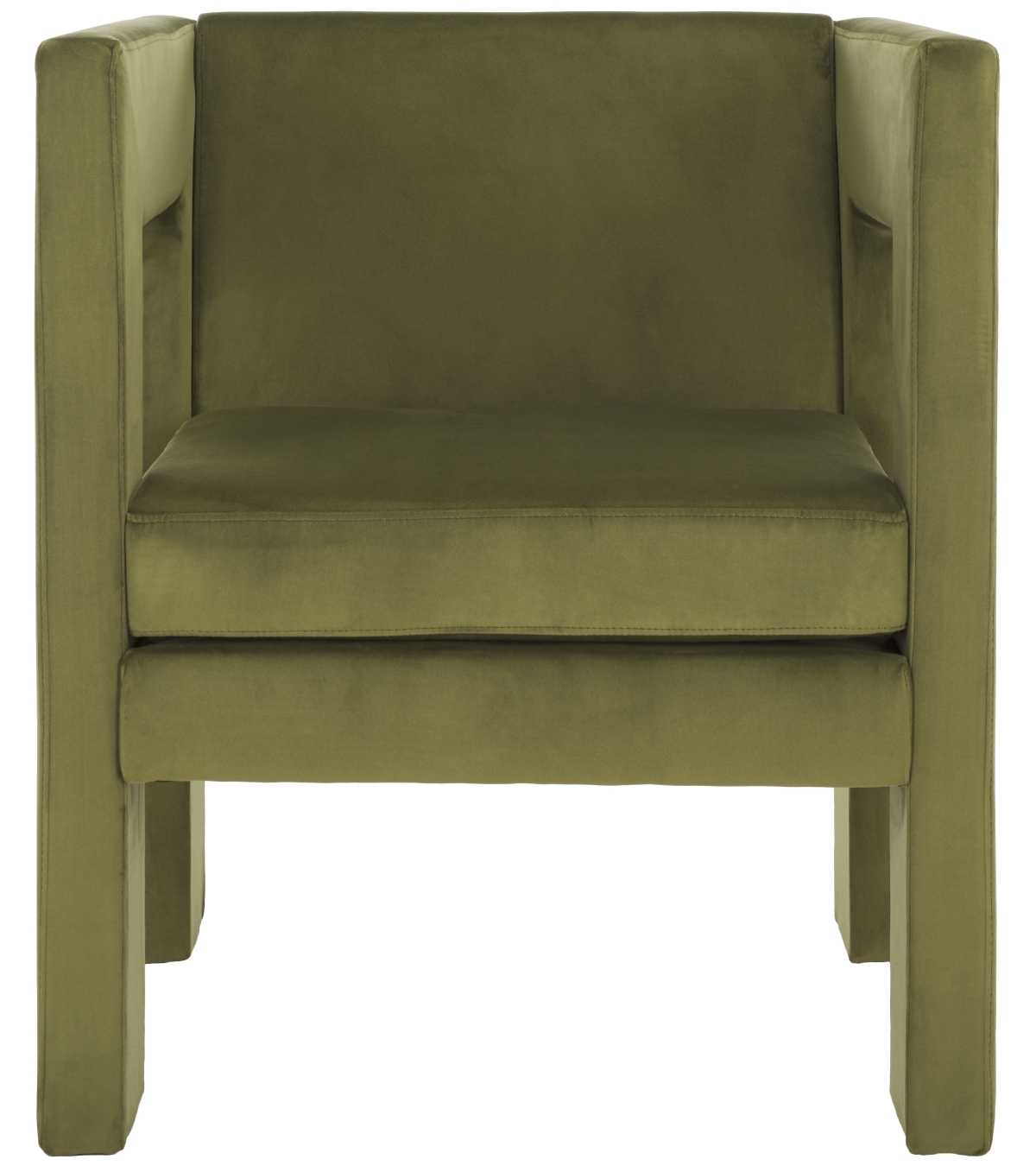 Vidar Accent Chair - Olive Green - Safavieh - Image 0