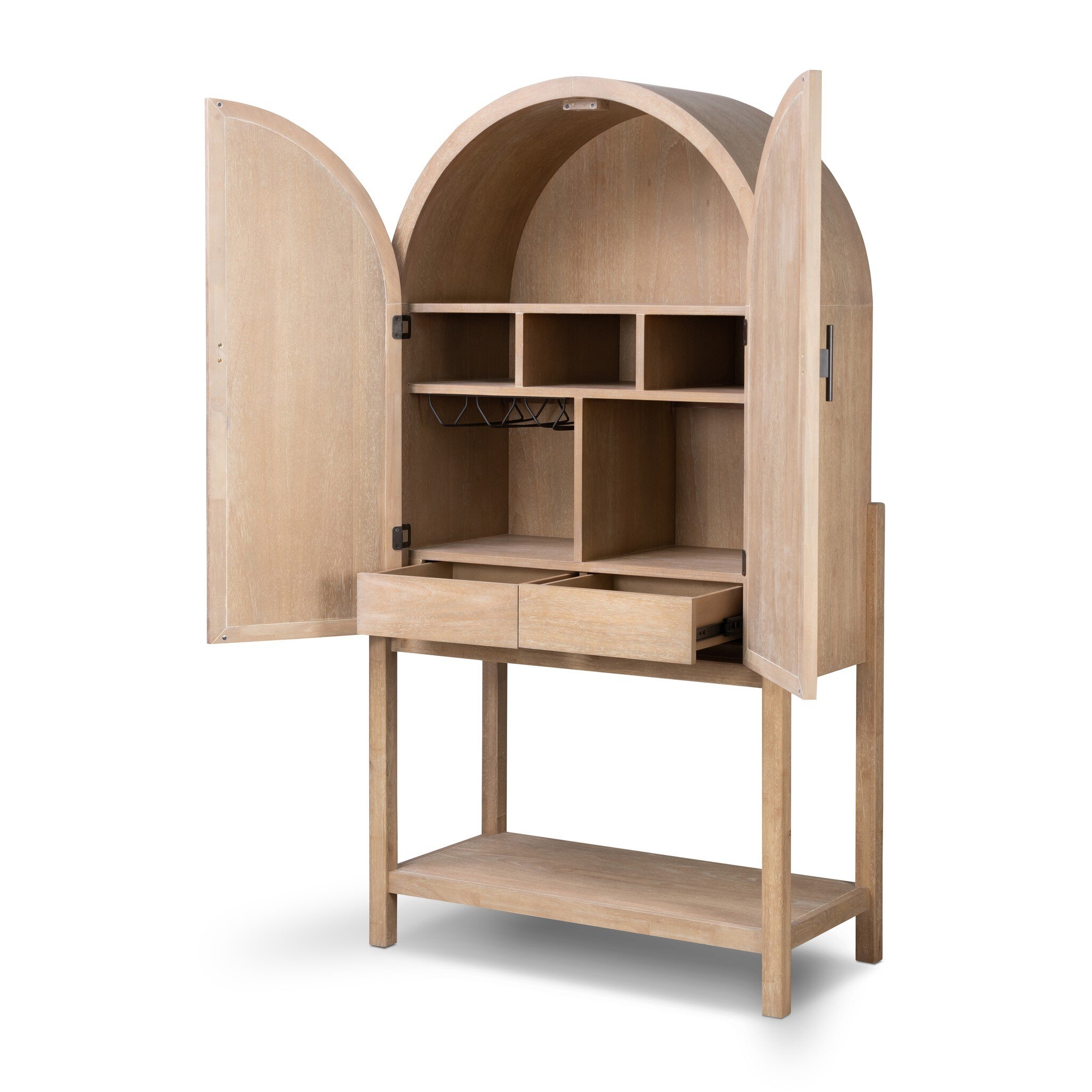 Dulane Bar Cabinet - Natural Woven Cane - Image 7