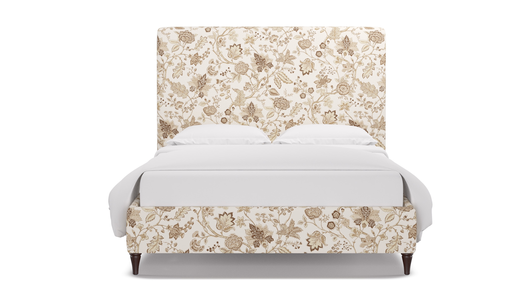 Classic Bed, Tawny La Vendee, Espresso Decorative Tapered Leg, Queen - Image 0