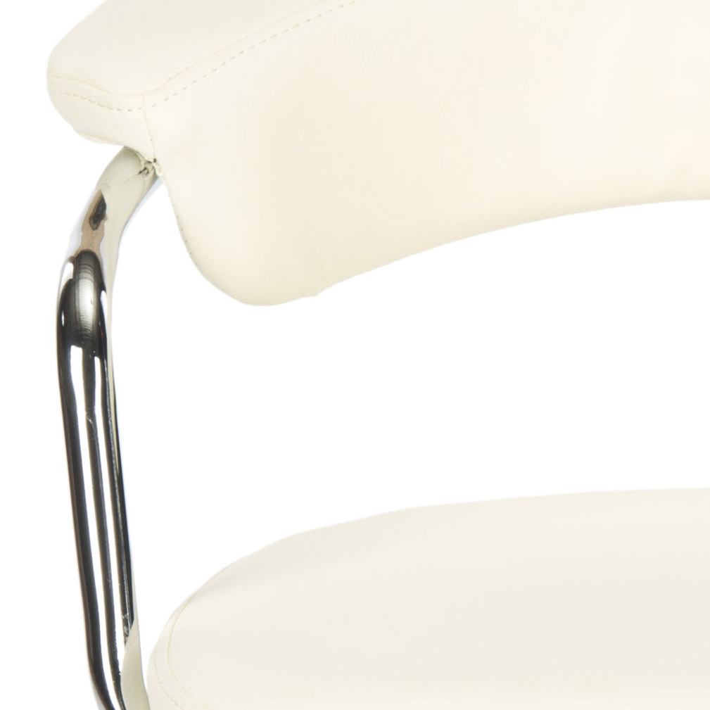 Pier Desk Chair - Cream/Silver - Safavieh - Image 3