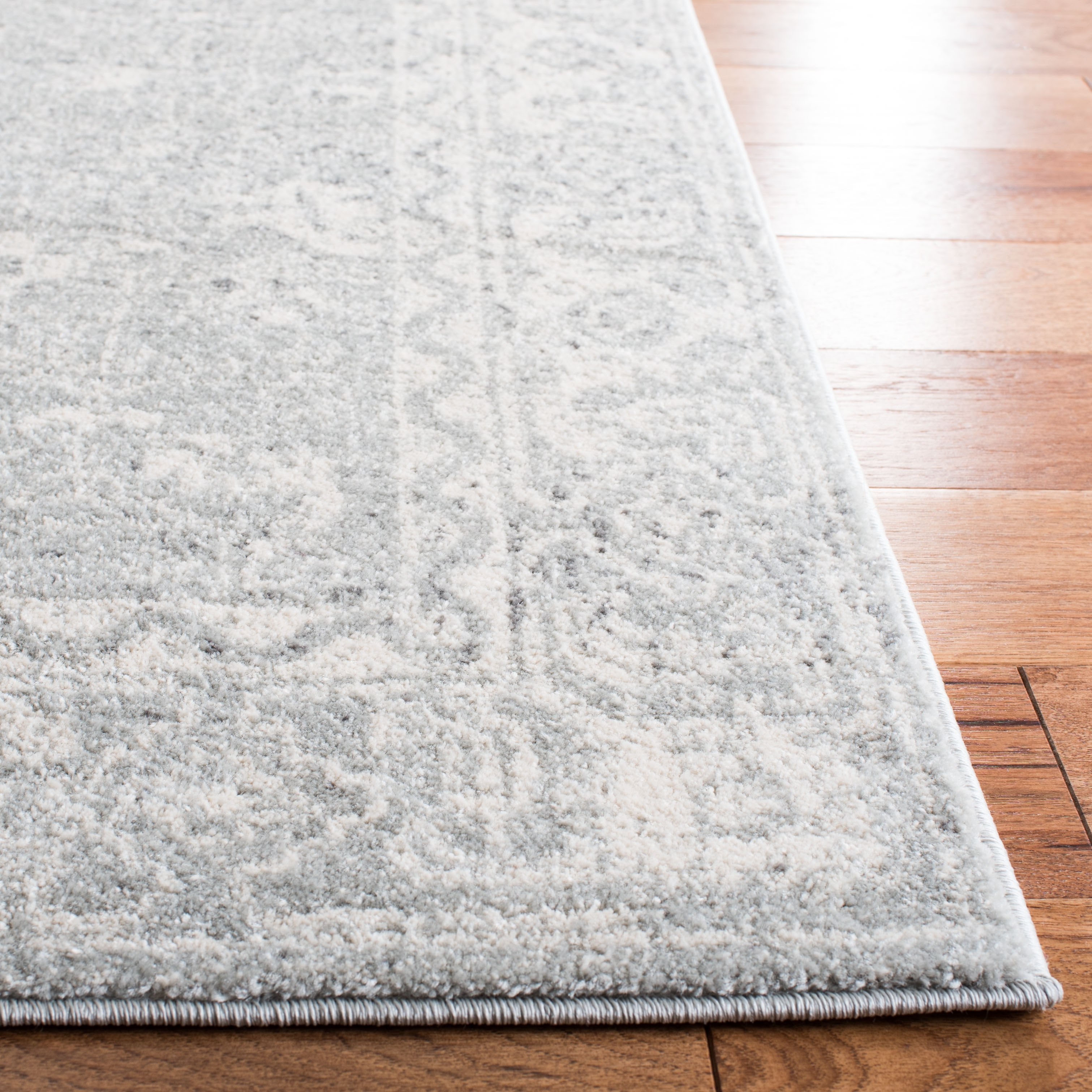 Arlo Home Woven Area Rug, EVK270Z, Silver/Ivory,  10' X 14' - Image 2