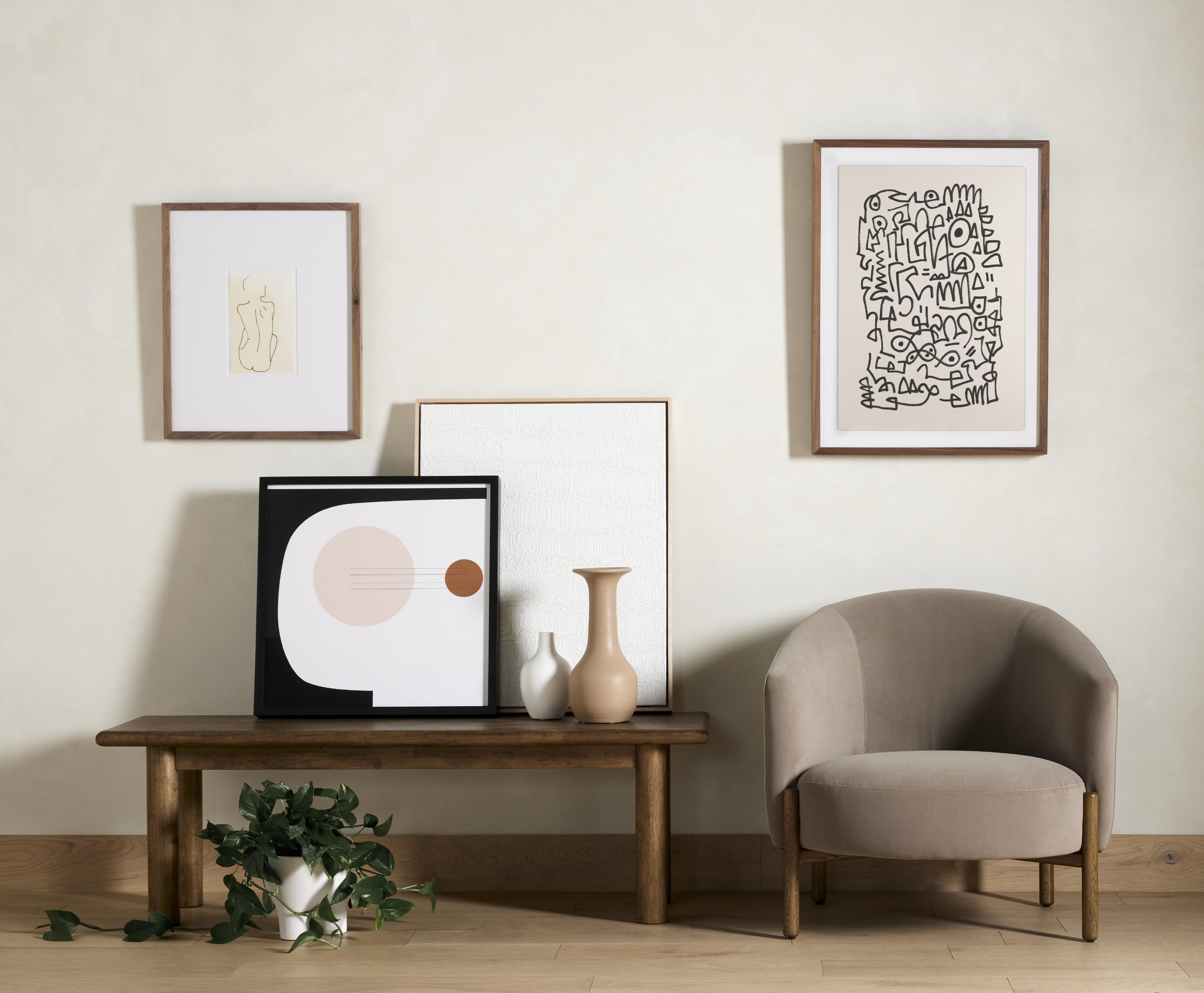 Portrait 2 by Coup D'esprit - Natural Maple Floater - Image 5