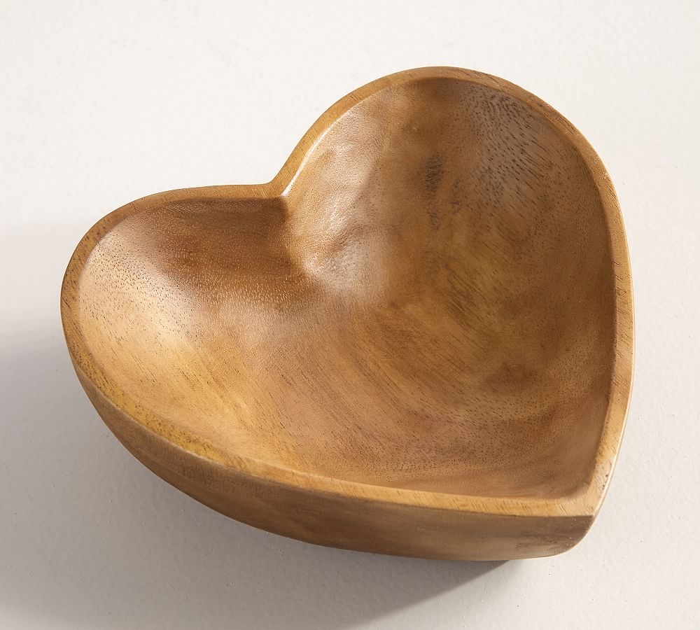 Wooden Heart Tray, 6.5"W - Image 0