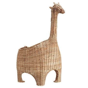 Giraffe Shaped Wicker Basket, WE Kids - Image 2