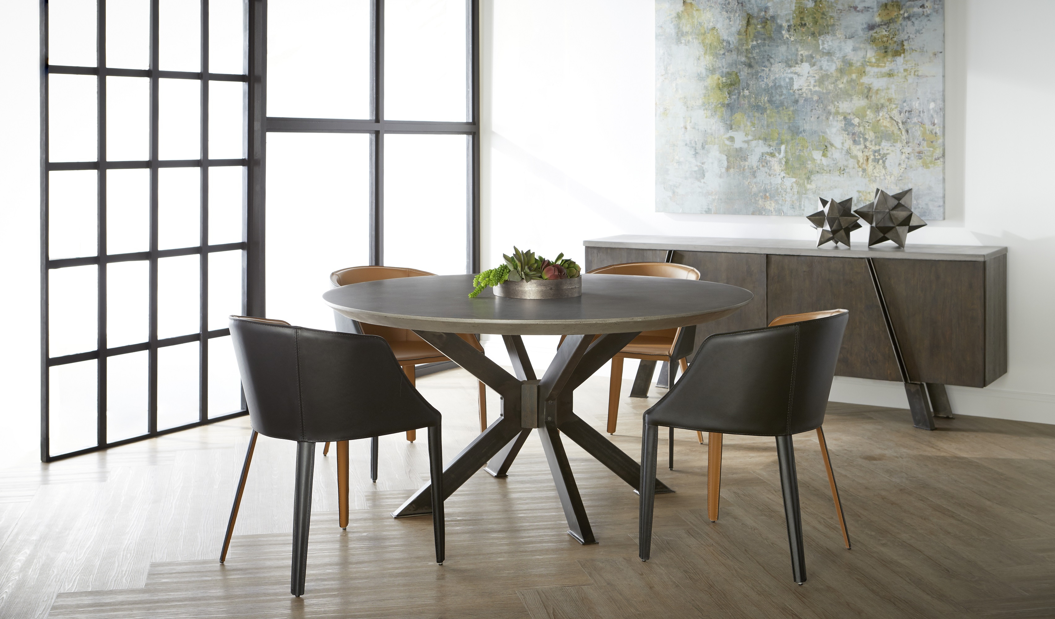 Fontana Dining Chair, Saddle Bonded Leather - Image 6