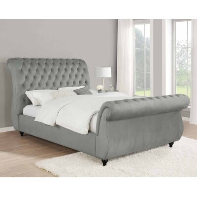 Mehl Tufted Upholstered Low Profile Standard Bed - Image 0