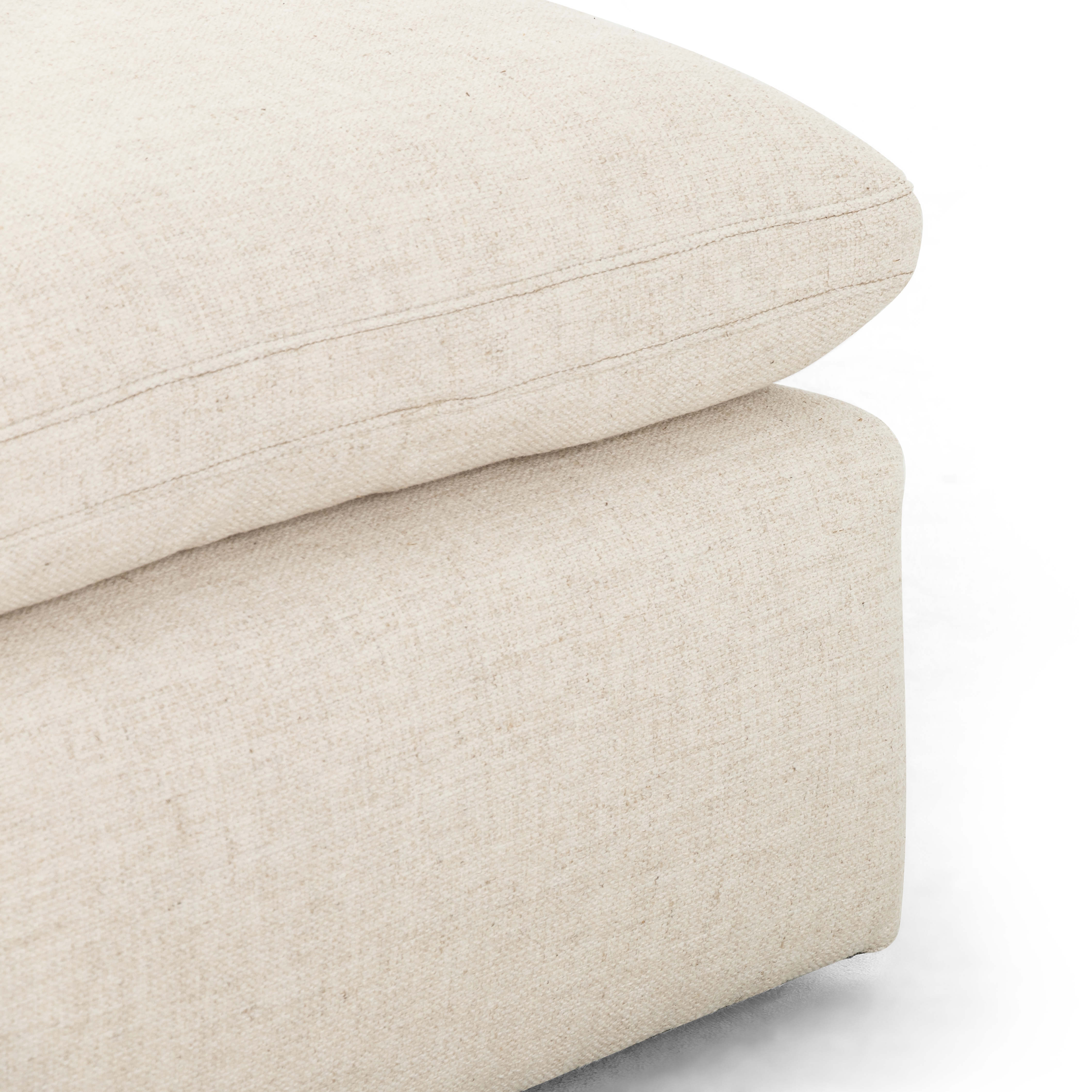 Plume 2pc Sectional-106-Raf Chaise-Cream - Image 4