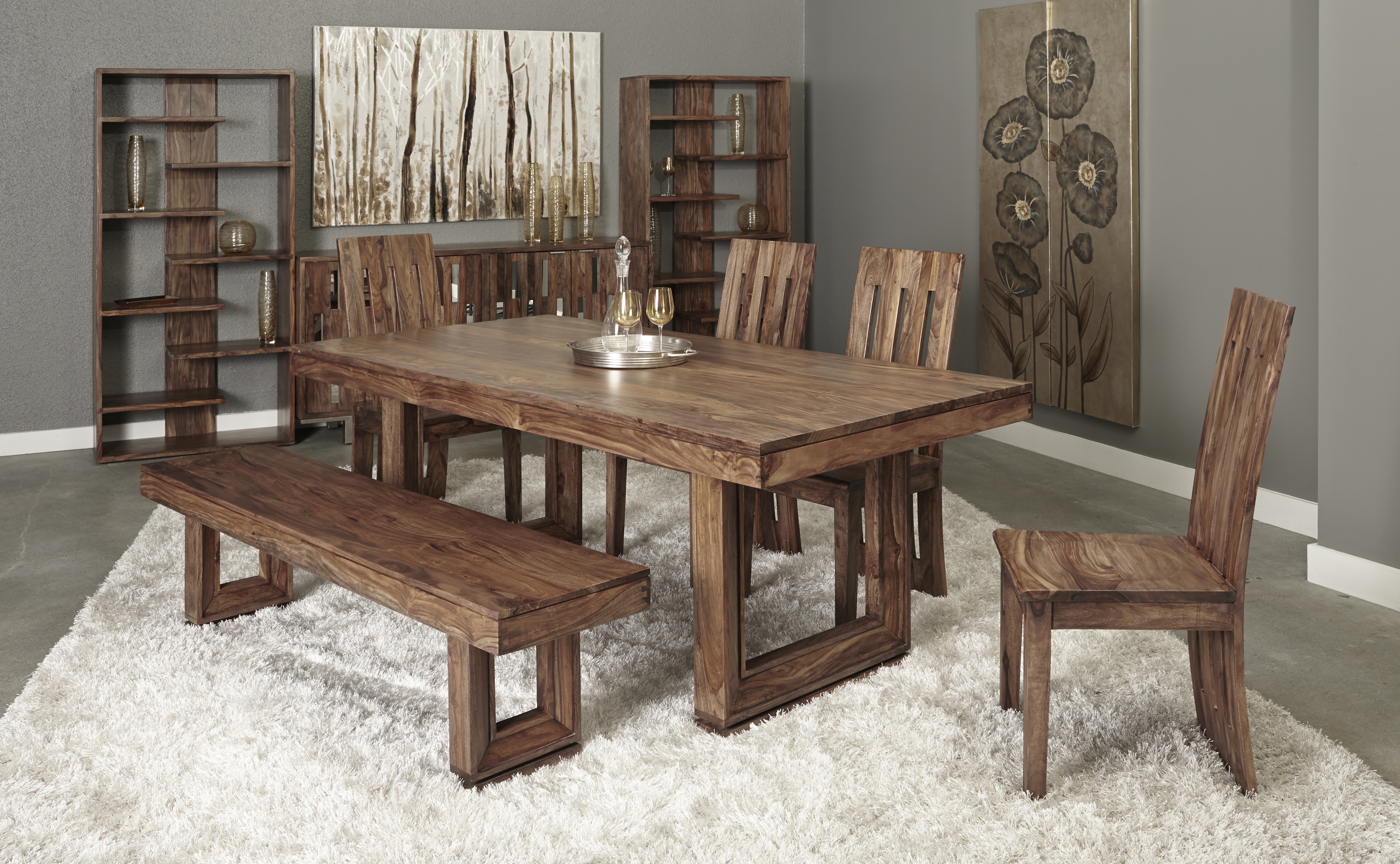 Brownstone Dining Table, Nut Brown - Image 3