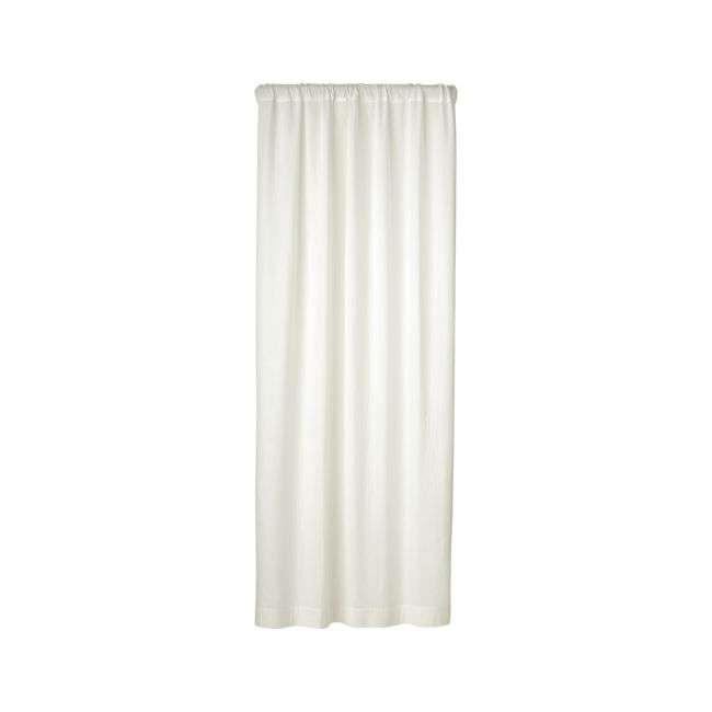 Organic Cotton Double Weave Tofu Sheer Curtain Panel 50 x 84 - Image 0