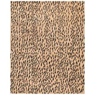 Chanler Animal Print Hand-Tufted Wool Beige/Brown Area Rug - Image 0
