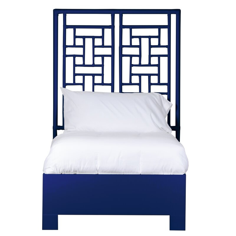 David Francis Furniture Ohana Platform Bed Size: Extra-Long Twin, Color: Navy - Image 0
