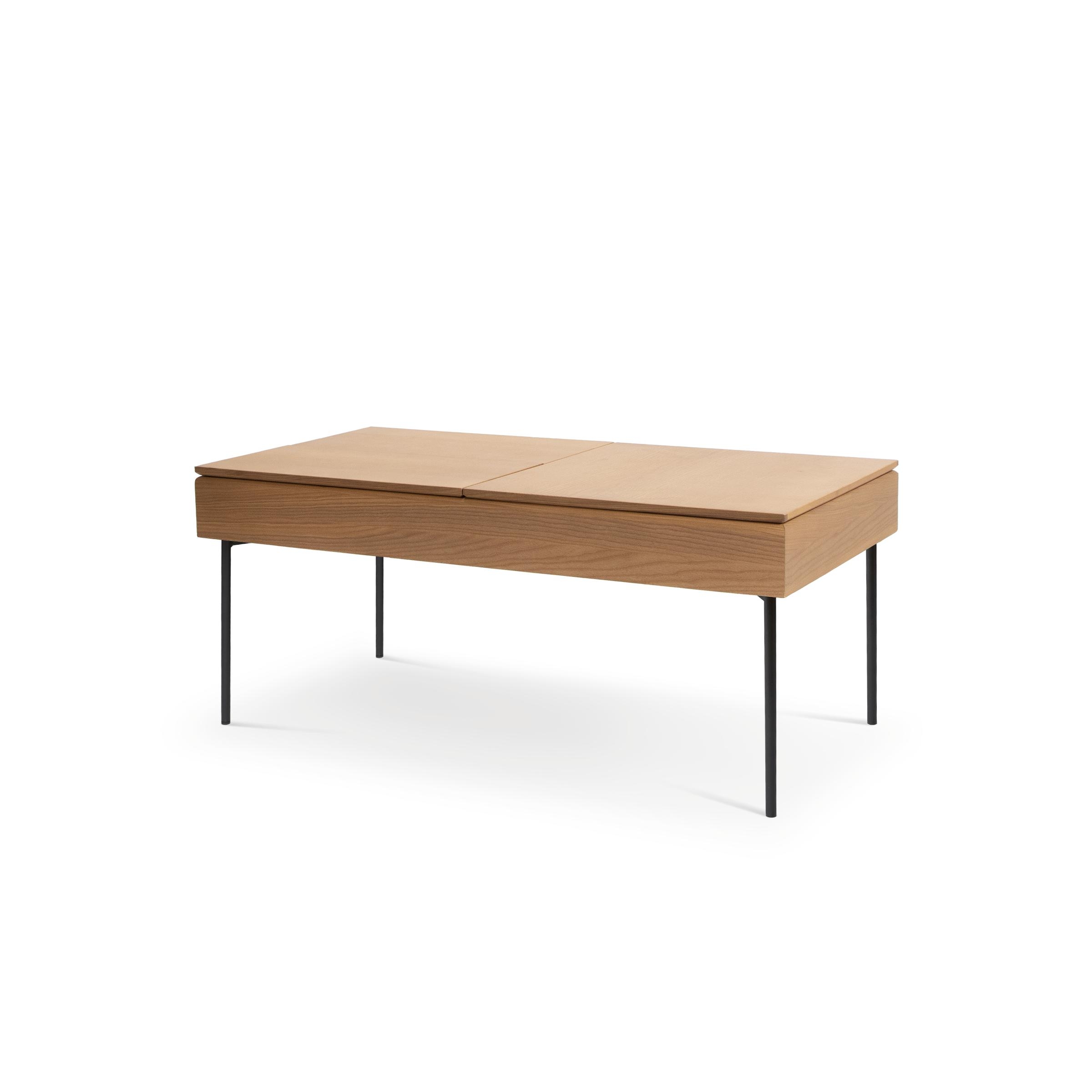Carta Coffee Table - Oak - Wood / Straight Leg - Image 1