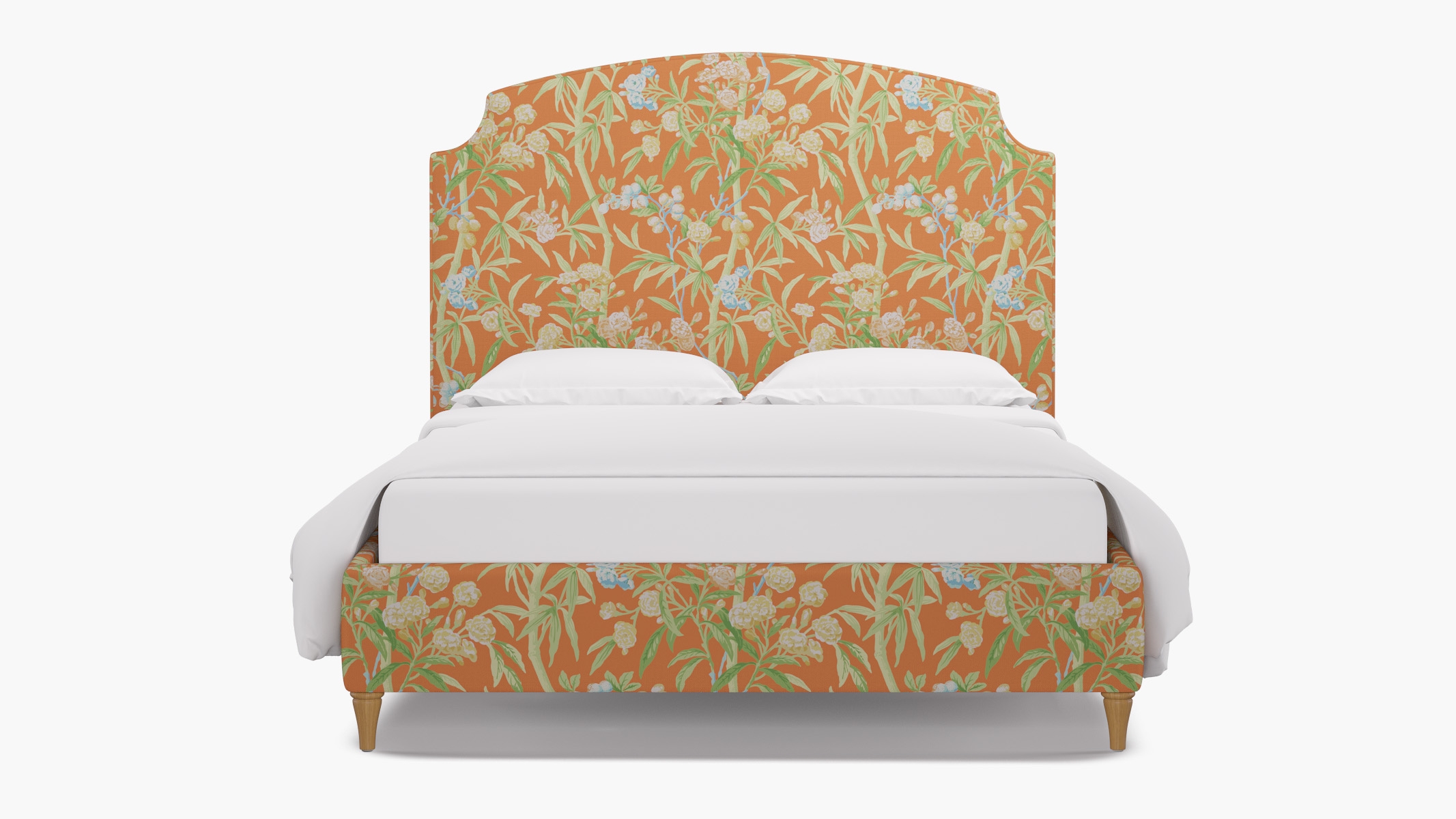 Cove Bed, Mandarin Lanai, Natural Decorative Tapered Leg, Twin - Image 0