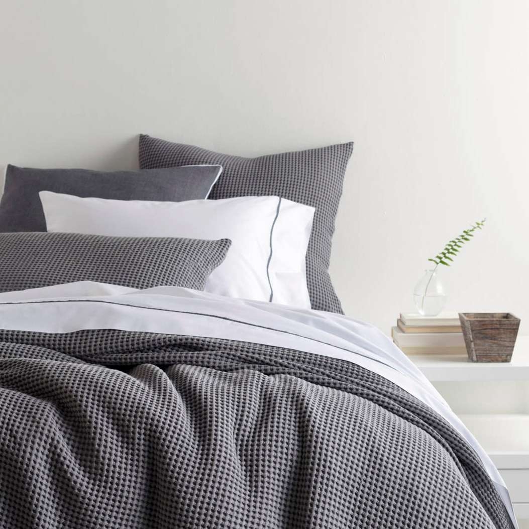 Bubble Grey Matelasse Coverlet - Image 0
