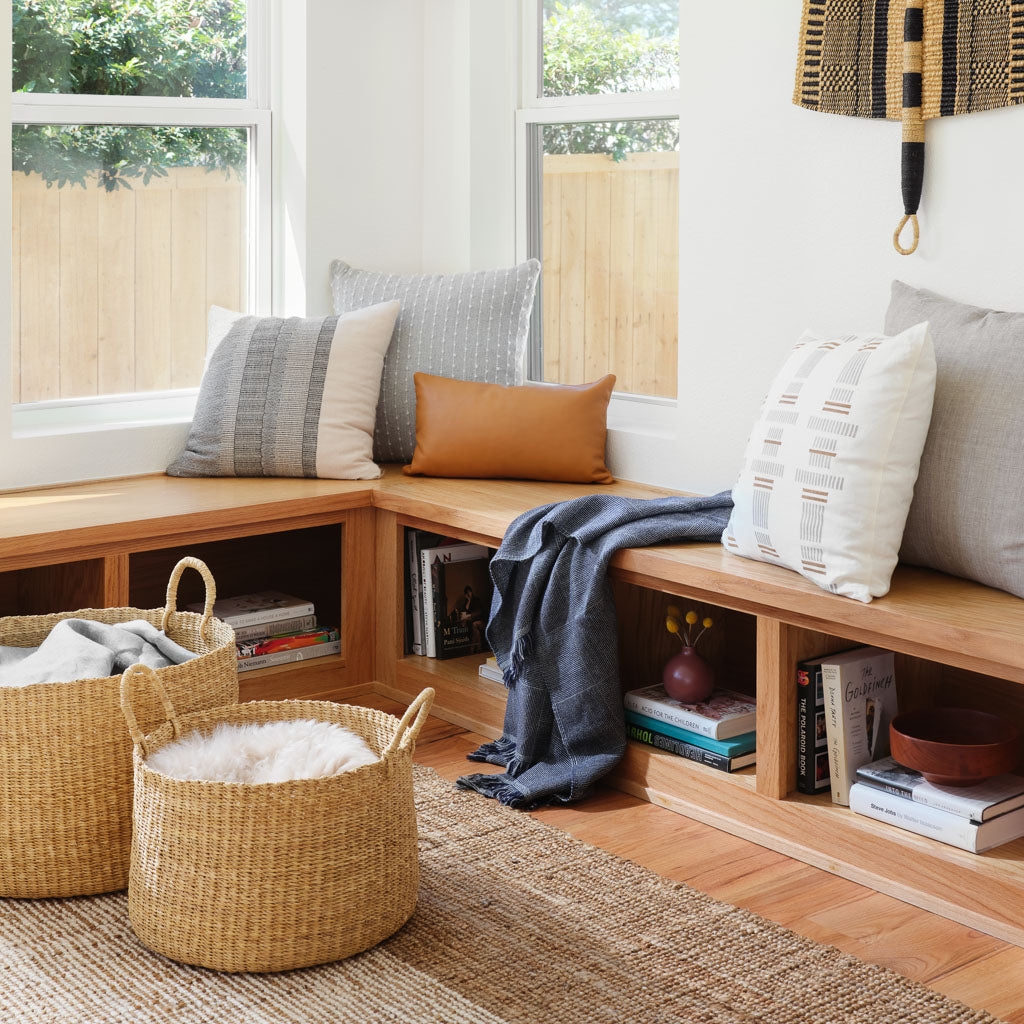 The Citizenry Bolga Floor Baskets Set of 2 | Medium/Large | Tan - Image 6