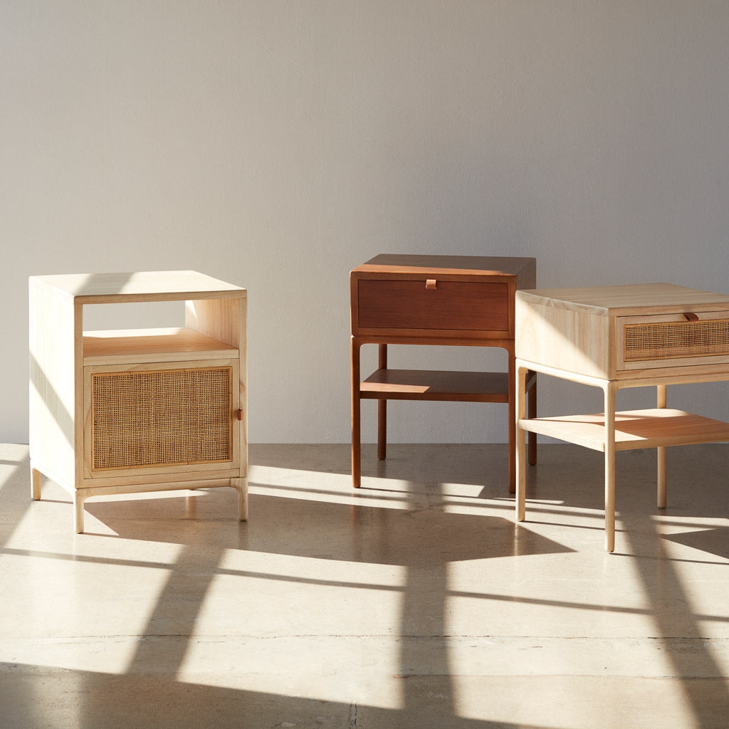 The Citizenry Kayan Nightstand Mindi & Cane | Light Wood - Image 7