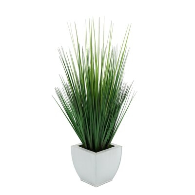 21'' Artificial Reed Grass in Pot - Image 0