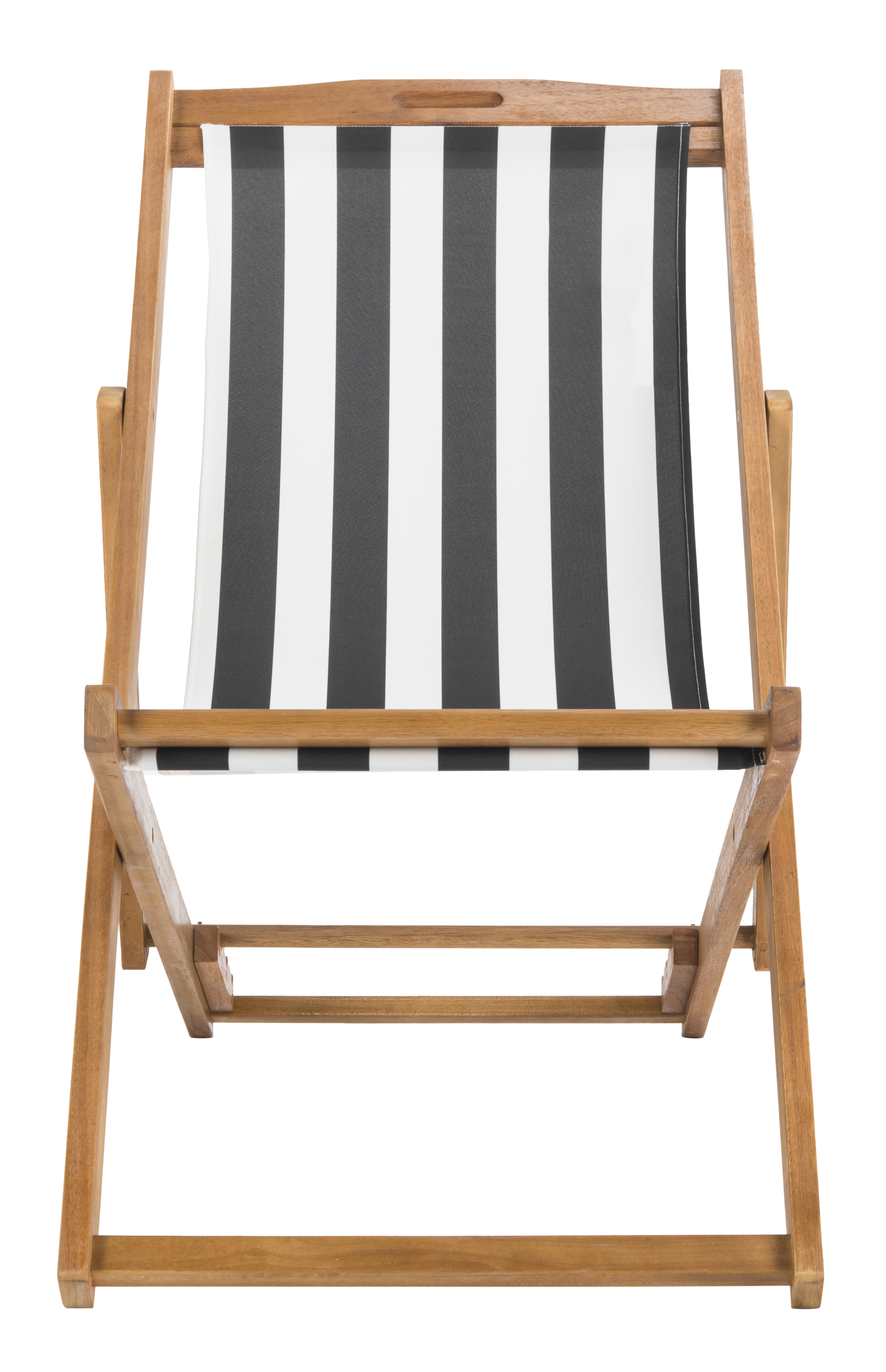 Loren Foldable Sling Chair - Natural/Black/White - Arlo Home - Image 1