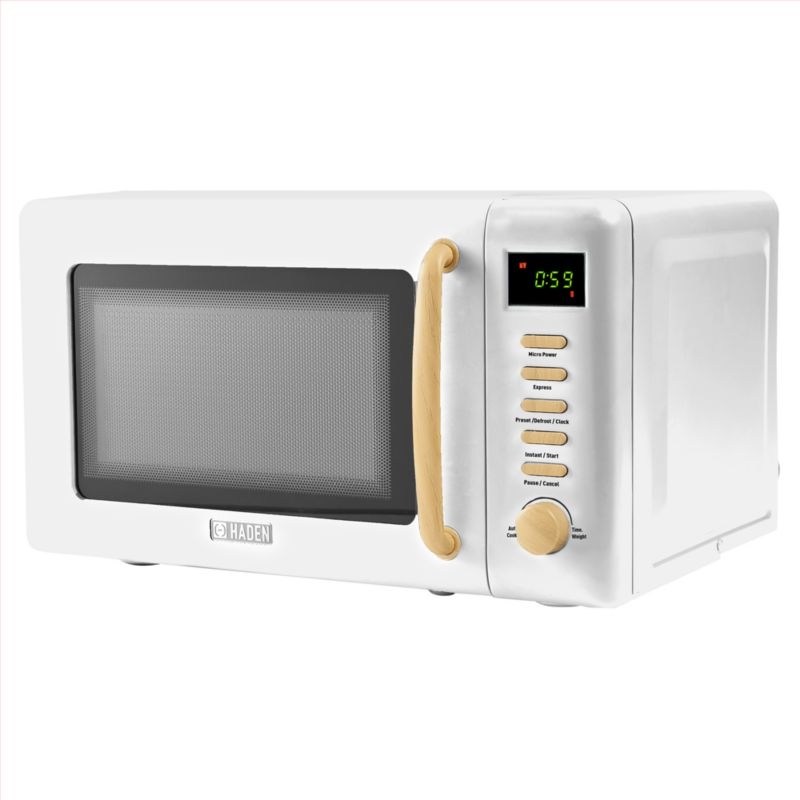 HADEN Dorchester Matte White Compact Microwave - Image 4