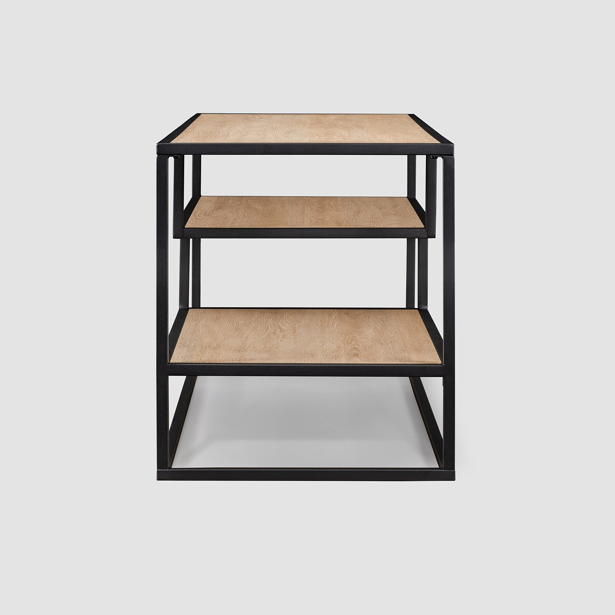 40" Contemporary Metal TV Stand - Coastal Oak - Image 4