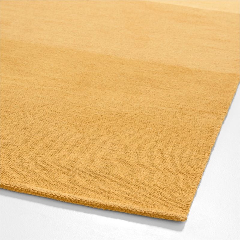 Soft Gradient Yellow Chenille Kids Area Rug 6'x9' - Image 2