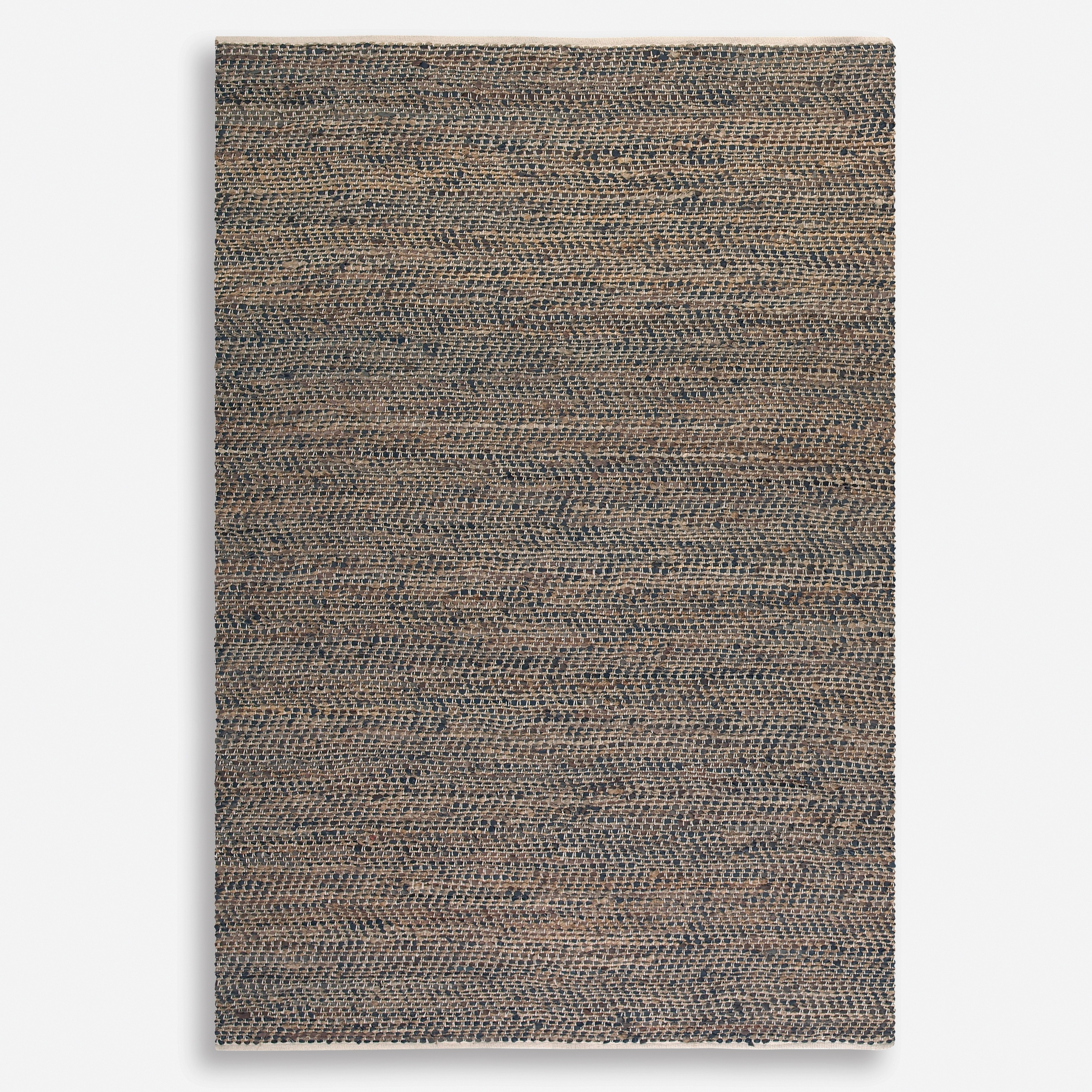 Tobais 8 X 10 Rescued Leather & Hemp Rug - Image 0
