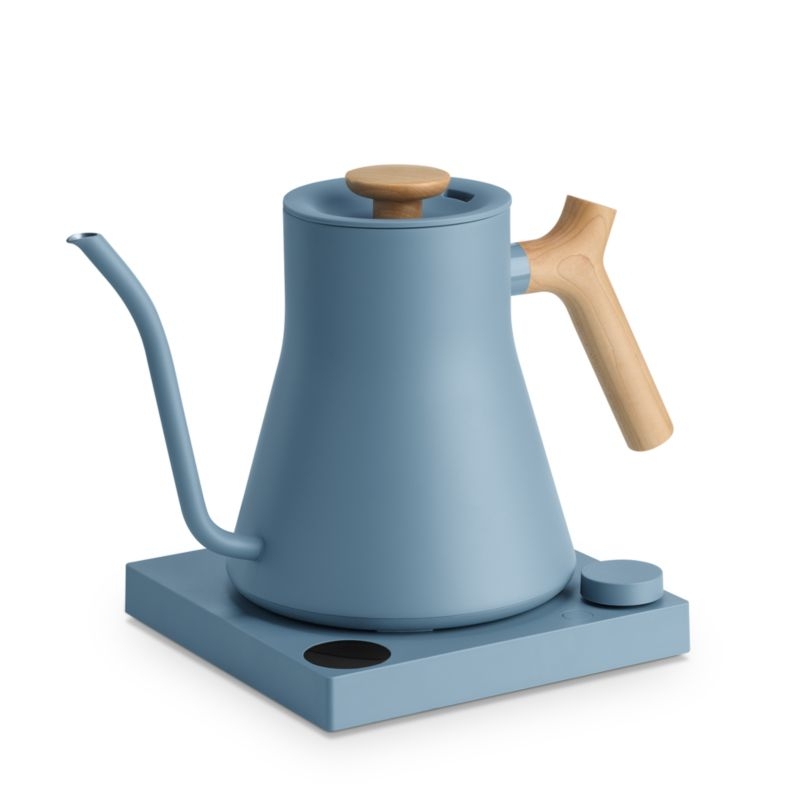 Fellow Stagg EKG Pro Electric Kettle in Hazy Blue with Maple Accents - Image 4