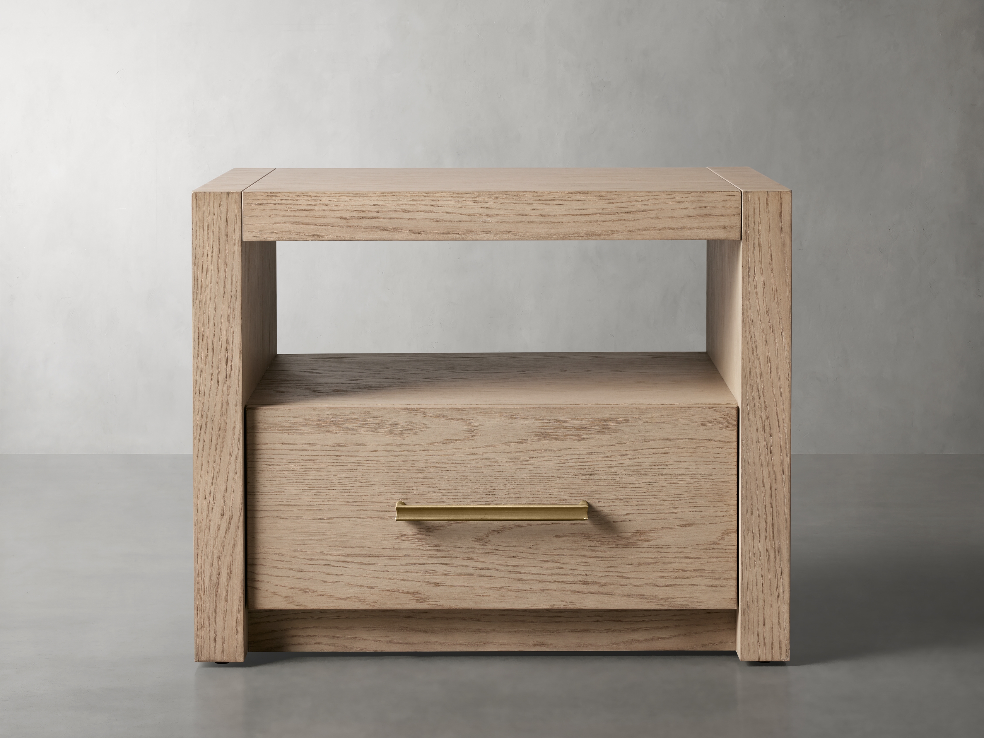 Bodhi Open Nightstand in Wood Natural  Oat - Image 0