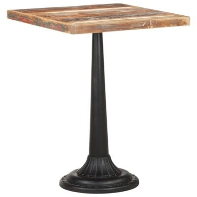 Union Rustic Bistro Table 23.6"X23.6"X29.9" Solid Reclaimed Wood - Image 0