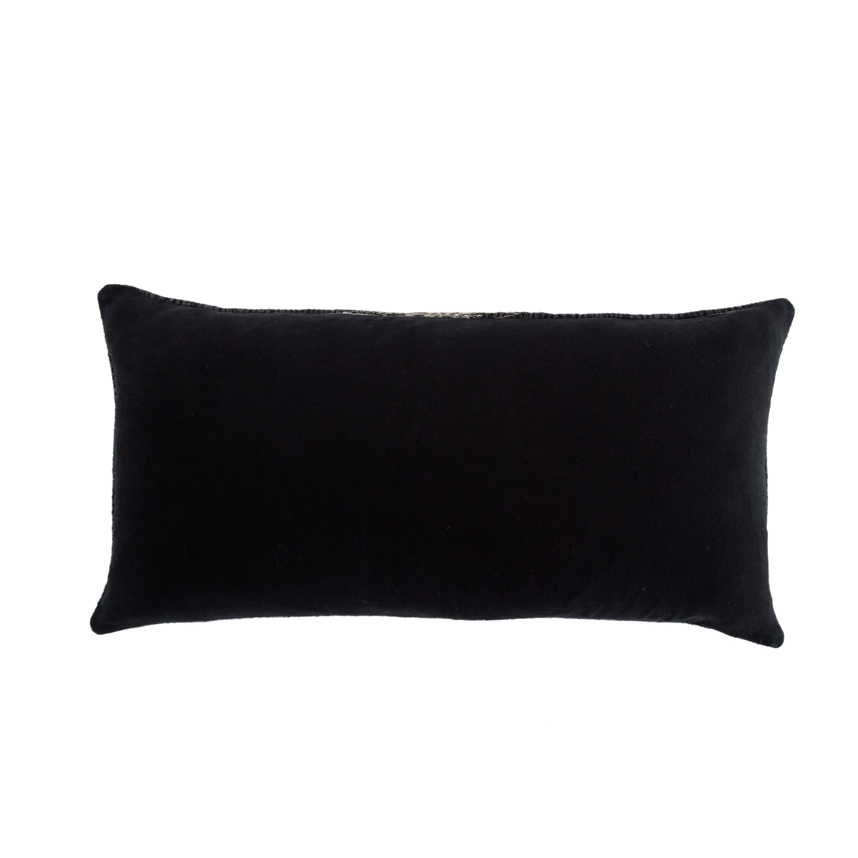 Design (US) Black 12"X24" Pillow - Image 1