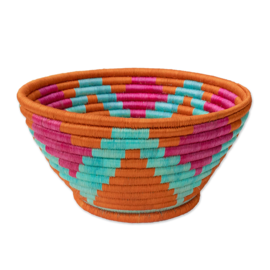 Novica Novica Handmade Sunrise Bowl Natural Fiber Bowl - Image 0
